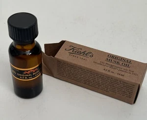KIEHL'S ORIGINAL MUSK OIL 0.5 FL. OZ. (14ML) NEW IN BOX DISCONTINUED - Picture 1 of 2