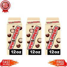 Whoppers Malted Milk Balls Candy for Birthday Party/Anniversary, 12 oz (3 PACK)