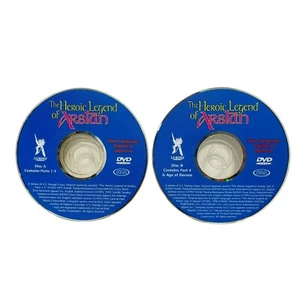 The HEROIC LEGEND of ARSLAN DVD Part 1-4 Anime 1995 DISC ONLY - Picture 1 of 3