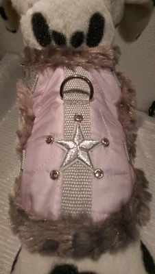 Softgeschirr warm rosa   Brustgeschirr Hundegeschirr Chihuahua Halsband XS-M - Bild 1 von 4