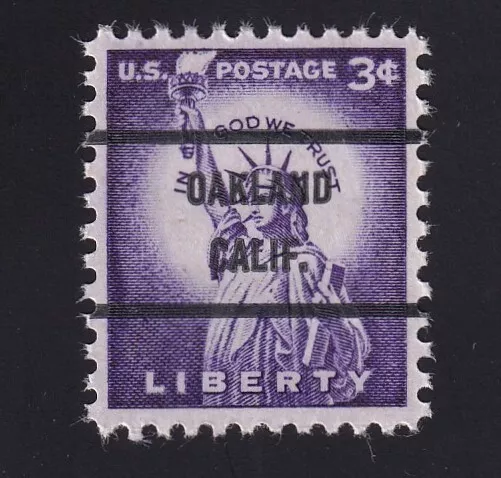 1035c Liberty 3c Bureau Precancel “Oakland Calif.” PSS-71 MNH OG - Image 1 of 1