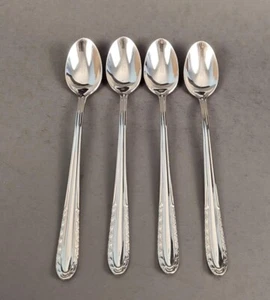 Gorham Silver Caprice Eisteelöffel 4er Set Edelstahl Besteck glänzend - Bild 1 von 6