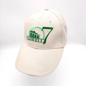 Haskell Monmouth Park Hat Ball Cap Adjustable Hook & Loop Horse Racing Tan 2007 - Picture 1 of 10