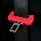 1x Universal Car Parts Red Silicone Seat Belt Buckle Clip Cover Auto Accessories