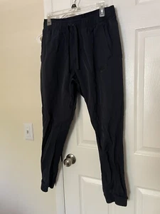 Vintage Nike Track Pants Womens XL Blue Pull On Zip Ankle Joggers Athletic - Picture 1 of 7
