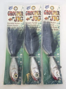 (LOT OF 3) WAHOO 8OZ GROUPER JIGS (WAH-SWBGJ36-A-10) - Picture 1 of 1