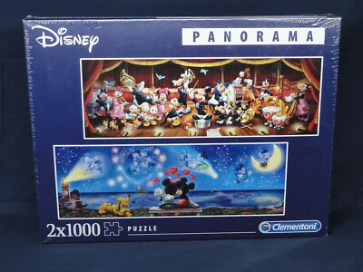 Disney Panorama 2 X 1000 шт. пазлы от Clementoni новые и запечатанные - Изображение 1 из 4