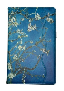 VORI Mandelblüte Hülle für Kindle Fire HD 10,1" Leder Smart Folio Cover  - Bild 1 von 6