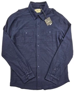 NWT The Normal Brand Sequoia Jacquard Button Shirt Blue MEDIUM M - Picture 1 of 6