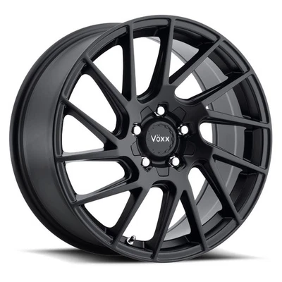Комплект из 4 матовых черных колес 17x7,5 Voxx Falco 5x112/5x120 (40 мм) - Изображение 1 из 4