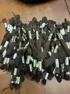 Over 150 Embroidery Floss All The Same Color, Black Brown Equivalent To DMC 3371 - Picture 1 of 3