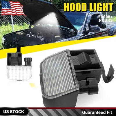 2PCS LED Under Hood Light White For Hummer H2 Chevy Chevy Silverado GMC Sierra - Image 1 of 4