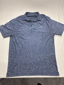 Under Armour Sz Medium Blue Men’s UA Loose Polo Shirt Short Sleeve  1290143-464 - Picture 1 of 10