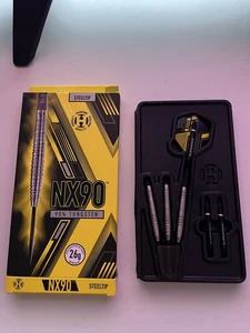 Dardos con punta de acero de tungsteno 90 % NX90 por gradas, ligeramente usados, poste rápido 26 g - Imagen 1 de 4