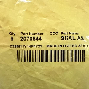 Caterpillar CAT 207-0544 Track Link Seal AS 2070544 OEM Quantity 1 - Picture 1 of 4
