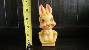 Dreamland Creations Rubber Squeak Toy Rabbit Easter Bunny 1963 Vtg - Picture 1 of 14