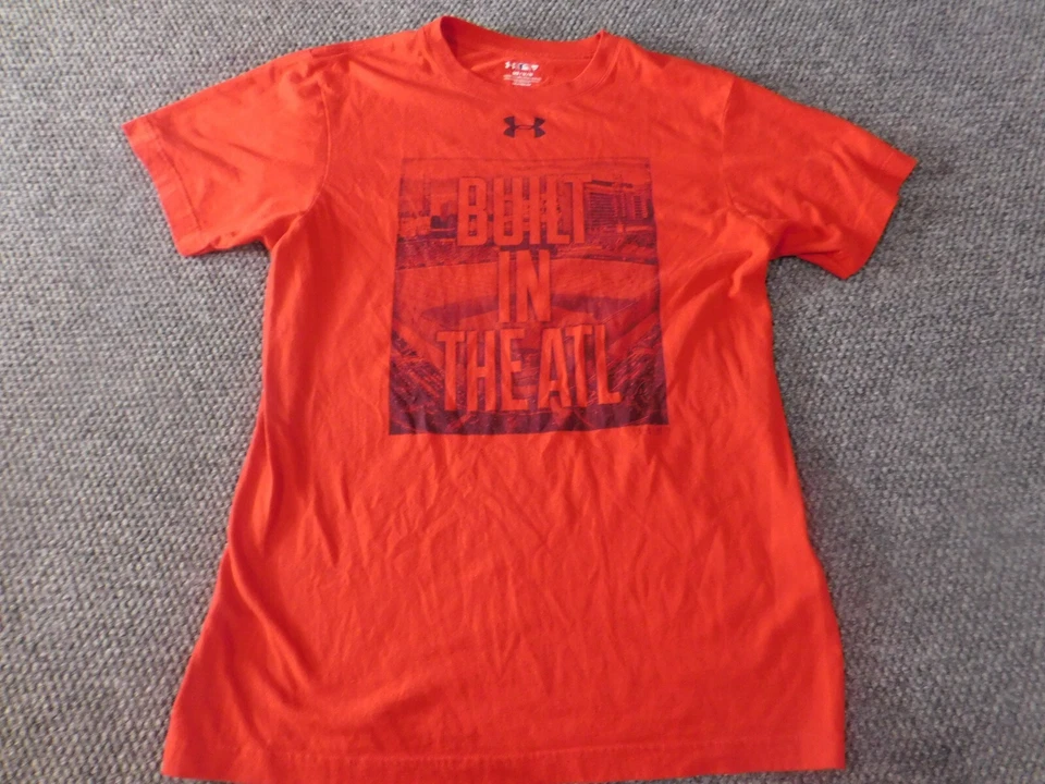 Atlanta Braves Shirt mens Medium Red MLB Under Armour Graphic baseball - Image 1 of 4