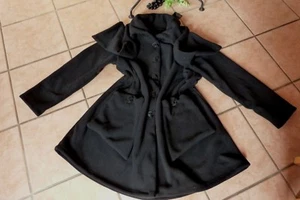 Abrigo polar BORIS INDUSTRIES EDEL cuello bufanda 48 50 CE ¡NUEVO! negro LAGENLOOK - Imagen 1 de 5