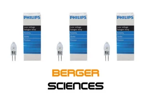 Trusted USA Seller - 3 Pack "Genuine" Philips 25713-9 5761 6V 30W Halogen Lamps - Picture 1 of 7