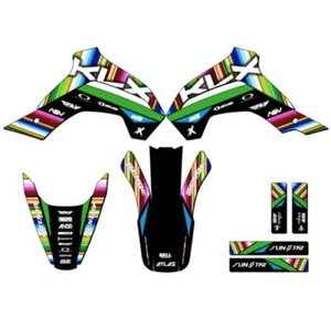 2019-2020 KLX 140 SERAPE Black Senge Graphics Kit Compatible with Kawasaki - Picture 1 of 10
