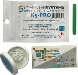 K5 PRO 20g Pasta Termica Viscosa Pad Termico Sostituzione Stucco Termico, CSGR - Foto 1 di 9