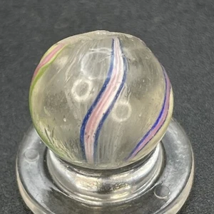 German Handmade Marble White Latticino Marble Vintage Marbles 0.551” - Picture 1 of 12