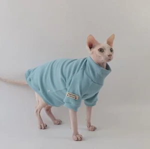 Cómoda Camiseta Esfinge Gato Sin Pelo Alemán Alta Elasticidad Tela Cachemira - Imagen 1 de 30