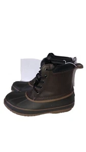 London Fog Mens Brown Waterproof Duck Boots Size 9 - Picture 1 of 12