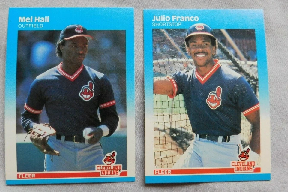 1987 Fleer Glossy Cleveland Guardians Baseball Card Pick one - Image 1 of 1