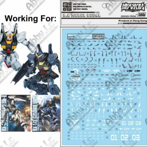für MG 1/100 RX-178 Mk-II AUEUG Titans Ver 2.0 DL Modell Wasser Objektträger Aufkleber - Bild 1 von 2