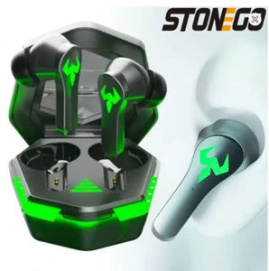 STONEGO Bluetooth Earphones Super Bass Earbuds Wireless Gaming Long Battery - Zdjęcie 1 z 3