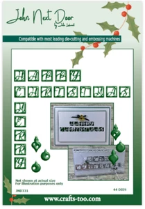 John Next Door - Ribbon Letters (44pcs) - Christmas Cutting Dies - JND331 - Picture 1 of 1