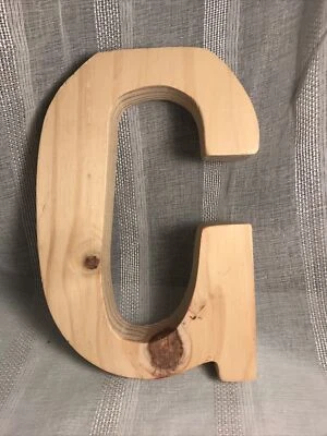 WALL DECOR  Wood Rustic Letter “G“ Initial Monogram Alphabet Wedding NEW Craft - Image 1 of 4