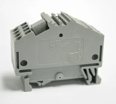 Wago 280 Terminal Contact Block IEC 60947-7-1 600V AWG 28-12 lot 35 DIN Rail Mou - Image 1 of 4