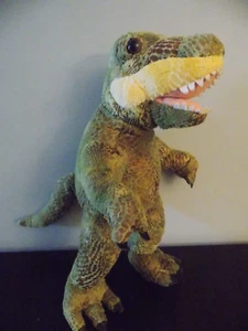 Build A Bear BAB 18" Plush Green/Brown T Rex Dinosaur Stuffed Animal Toy GUC - Picture 1 of 2