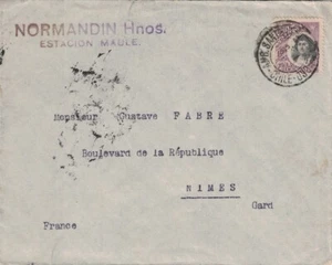 CHILI - LETTRE POUR NIMES GARD - LE 28-7-1910. - Picture 1 of 1