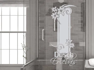 Decoración de vidrio lámina de ventana cabina de ducha para baño ducha experiencia refrán - Imagen 1 de 1