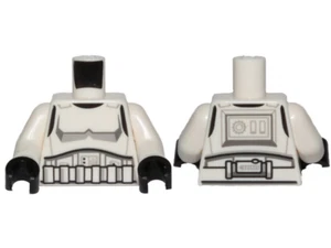 Lego Minifig 1x Torso Brust Storm trooper Star Wars 973pb4714c01 weiß white - Picture 1 of 1