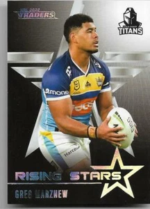 2022 Nrl Traders Rising Stars Parallel (RSP5) Greg MARZHEW Titans - Picture 1 of 1