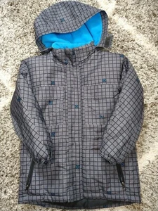 Kids Cherokee Outerwear Black Checkered Cold Weather Jacket Small (6/7) - Picture 1 of 6