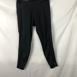 Reebok CrossFit Women’s Leggings Active Size M Mesh Leg Zipper Closure Pre Loved - Picture 1 of 12