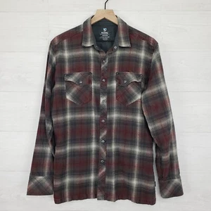 Kuhl Camicia Uomo Lowdown Pearl Snap Western LS Plaid Flanella Taglia Media 7210 - Foto 1 di 16