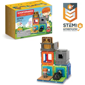 Magformers Town 22-teiliges Bankset Neu Kinder Kinderspielzeug - Bild 1 von 7