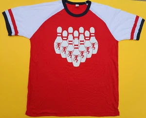 ◙Brand-New Men's Fireball Whiskey Bowling Short Sleeve T-Shirt Size Large -Team◙ - Picture 1 of 8