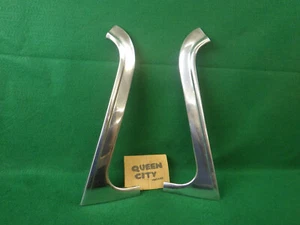 Pair 1959 Ford Custom 300 windshield A pillar stainless trim/molding 2dr sedan - Picture 1 of 17
