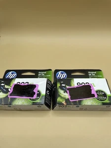 Lot Of 2 Genuine HP 902XL Cyan High Yield Ink Cartridge T6M02AN Jan 2023 - Picture 1 of 9