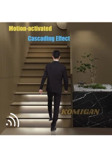 Intelligent Motion Sensor Cascading Style LED Stair Lighting Kit KMG-3233, 23.6  - Picture 1 of 6
