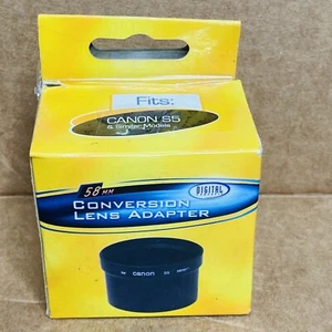 Digital Concepts 58mm Canon S5 S31S PowerShot Conversion Lens Adapter w/ Box - Picture 1 of 5