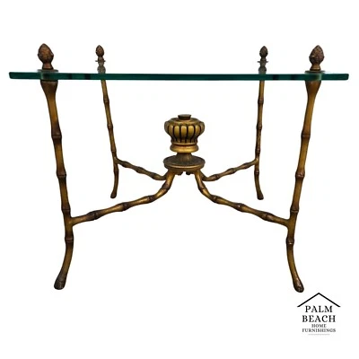 Mesa auxiliar estilo bagues imitación bambú años 60 Foto 1 de 4