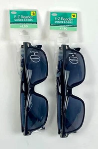 E-Z Reader Cannon Bifocal SunReaders +1.50 Black Set of 2 - Picture 1 of 4